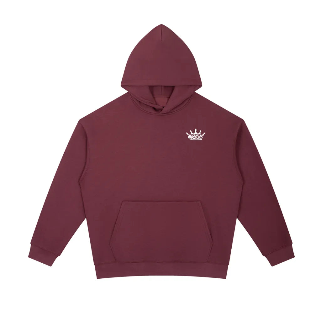 Boxy Hoodie Maroon