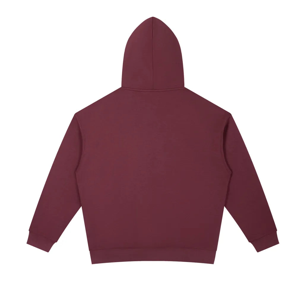 Boxy Hoodie Maroon